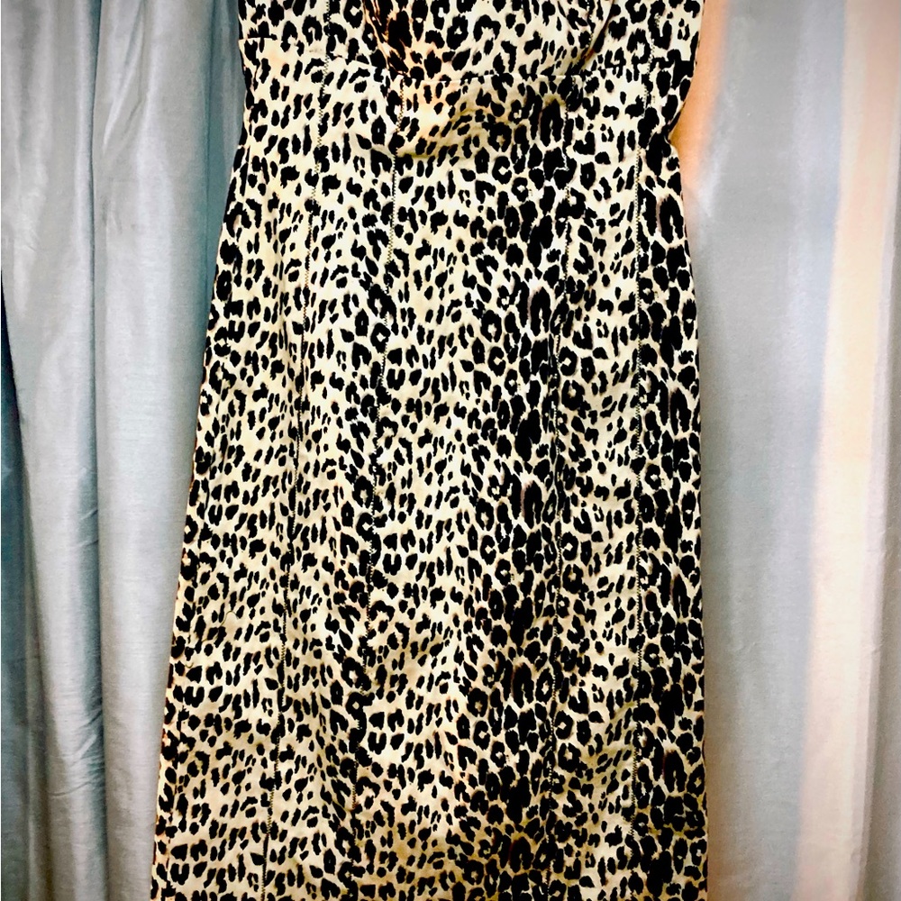 Cheetah Print Stretch Fit Dress